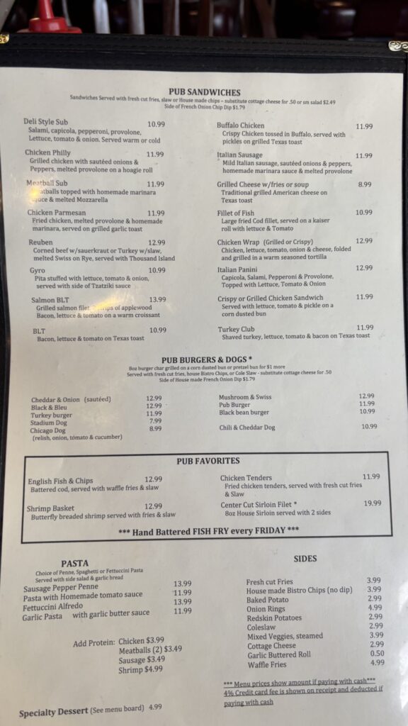 English Pub & Bistro - Ravenna, OH Menu 1